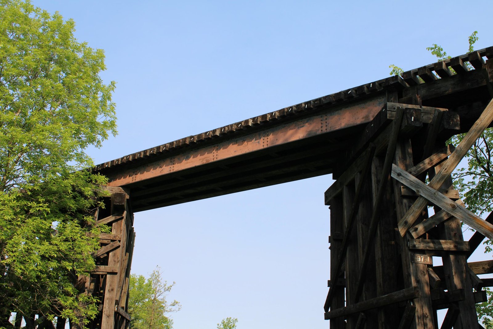 Steel stringer span, Lake Wobegon Trail section